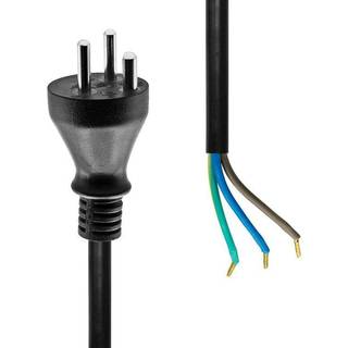 ProXtend Power Cord Denmark to Open End 1M Black