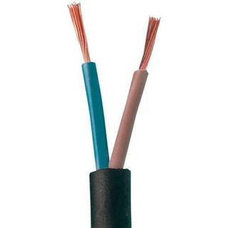 Lampeledning Rund Sort 2x1mm² - 50 meter