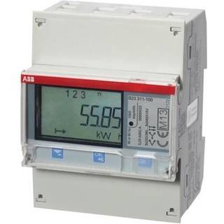 ABB Måler 3 faset 4M sølv 65A puls