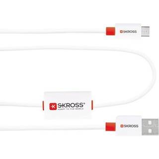 Skross Buzz Chargeân Sync Alarm USB 2.0 A til USB Micro - 1 m