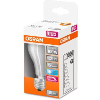OSRAM LED LAMP RUND MATTE (100) E27 DIM Kold hvid