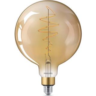 Philips Classic LED Globe E27 200mm filament guld 7W 470lm - 818 ekstra varm hvid | dæmpbar - erstatter 40W