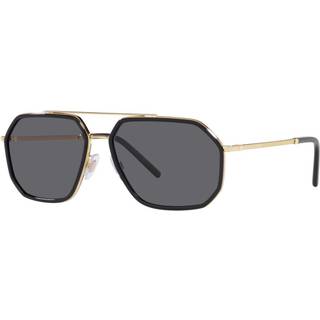Dolce & Gabbana Mand DG2285 02/81 Solbriller Metal Sort Grå Pilot Polariseret