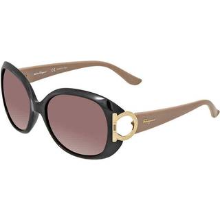 Salvatore Ferragamo SF 668S 001 57 Solbriller Kvinder Black - Black - 57mm