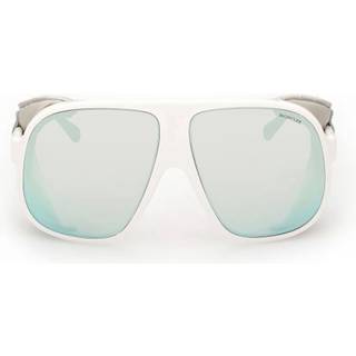 Moncler Unisex ML0206 DIFFRACTOR 24C Solbriller Injiceret Hvid Grå Geometrisk Normal Spejl