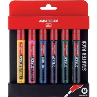 Acrylic Marker Set Basis 6 Stück - Mehrfarbig