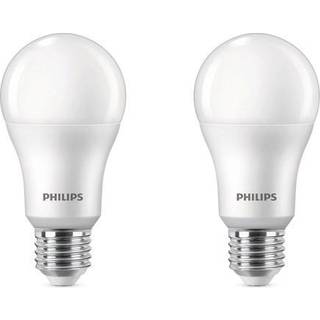 Fordelspakke 2x Philips Pære LED E27 Pære Matt 13W 1521lm - 827 Ekstra Varm Hvid