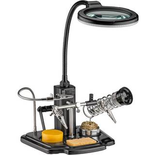 Fixpoint Soldering aid with LED lamp black