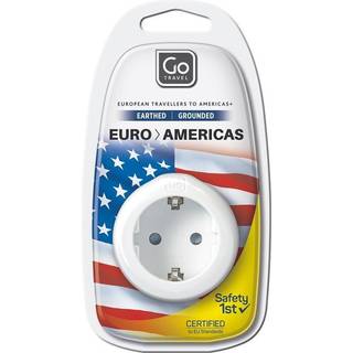 Go Travel Adaptor EU-USA Adaptor - Hvid