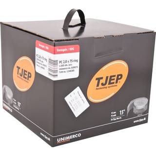Tjep ringsøm varmgalv. PC 2,5x65 1600stk/pk fuldhoved 839065