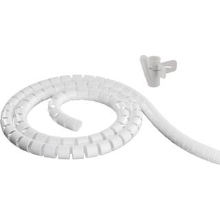 Professionel kabel organizer - 25 mm - 20 m - Hvid