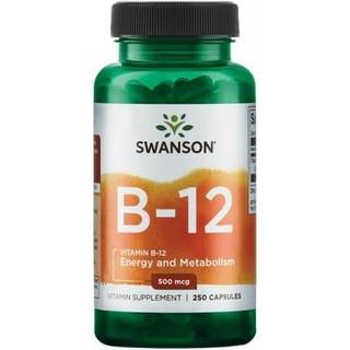 Vitamin B12 500 mcg, 250 kapslar Swanson