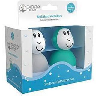 Matchstick Monkey Endless Bathtime Fun Wobblers legetøj til vand Cool Grey & Green 2 stk. - 2 stk.