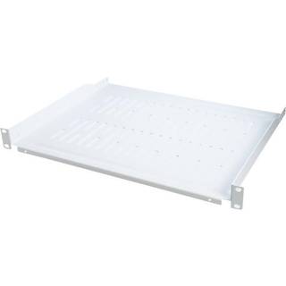 LogiLink SF1C45G 19" cantilever rack shelf front screw fixing 350mm depth grey