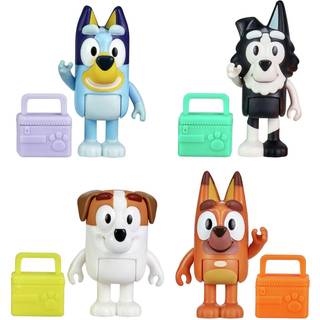 Bluey skolevenner - skolekammerater 4-pak 2,5-3"""" figurer
