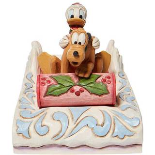 Disney Anders And og Pluto i slæde figur