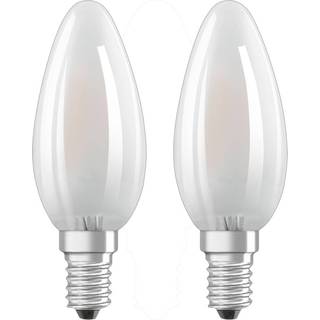 Osram 2 pak LED kertepærer 4W - varmt hvidt lys (På lager i varehus)