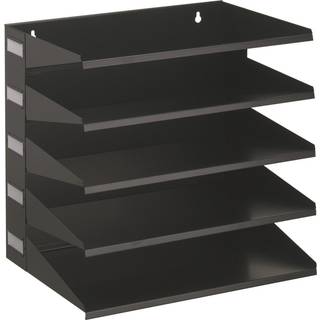 Durable 5-delt Sorteringsfag bord og væg montering sort