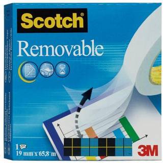 Tape Scotch Removable, flytbar tape, 19 mm x 66 m