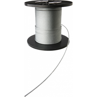 Stålwire galvaniseret 6×12+7FC 3mm, rulle 110m