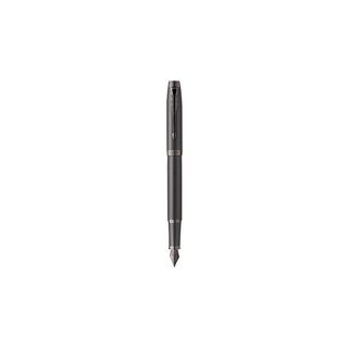 Parker IM monokrom fyldepen | Gun Metal Finish og trim | Medium spids | Blåt blæk | Gaveæske