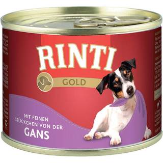 Rinti gold 185g vådfoder hund, M. Faste kødstykker