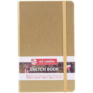 Hardcover Sketchbook - White Gold 13 x 21 cm