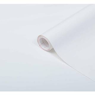 Ensfarvet folie-Hvid-2,1 meter-Mat-90 cm