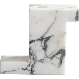101 Copenhagen Brick høj lysestage 10,5x12,5 cm Calacatta
