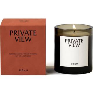 Audo Copenhagen Candlelight And Scents - 'Private View' candle, small in Red Plant-based Wax, Glass