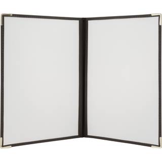 Securit CRYSTAL BIFOLD A4 menuholder, pakke med 3 stk