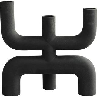 101 Copenhagen Cobra lysestage 25x25 cm Black