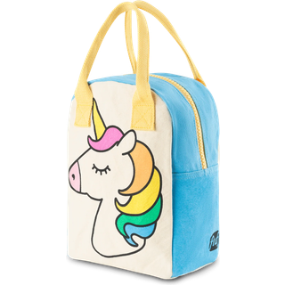 Fluf Zipper Lunch Bag - Unicorn