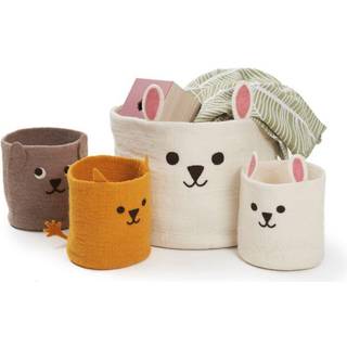 Klippan Yllefabrik Rabbit kurv Ø20 cm Hvid