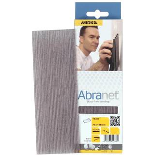 Slibepapir til plansliber / tørslibepapir Mirka Abranet, 70 x 198 mm Grip, P120, 10-pak