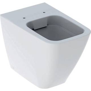 Geberit iCon Square gulvstående toilet, back to wall, skjult montering, Rimfree: T=56cm, Hvid / KeraTect