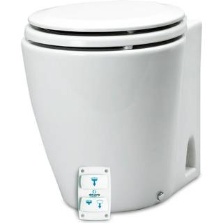 Elektrisk bådtoilet Albin Design Silent, 12 V, forberedt til søvandspåfyldning &amp; ferskvandspåfyldning