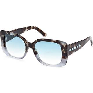 Swarovski Kvinde SK0373 52W Outlet solbriller Acetat Havana Blå Firkantet Normal Skygge