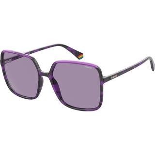 Polaroid PLD 6128/S AY0/KL 59 Solbriller Kvinder Tortoiseshell - Havana Violet - 59mm