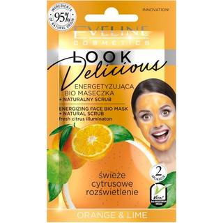 Eveline Cosmetics Look Delicious Orange & Lime Fugtgivende og lysnende maske med exfolierende effekt 10 ml - 10 ml