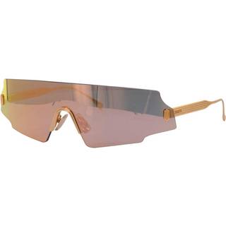 Fendi Kvinde FF 0440/S 000/0J Outlet solbriller Metal Guld Rosa Wraparound Normal Spejl
