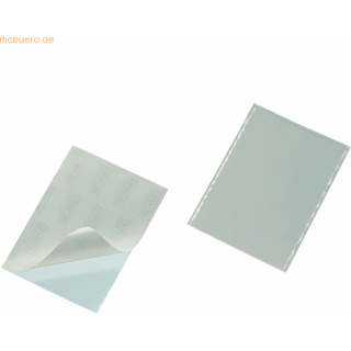 Durable Pocketfix® 90x57 mm stor pakke Selvklæbende pp-lomme. 100 stk.
