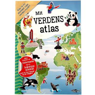 Mit verdens atlas - Inkl. klistermærker