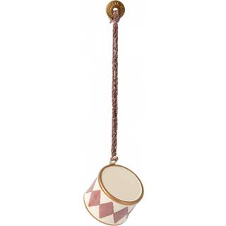 Maileg Juleornament - Metal - Tromme - Lille - Lys Lilla