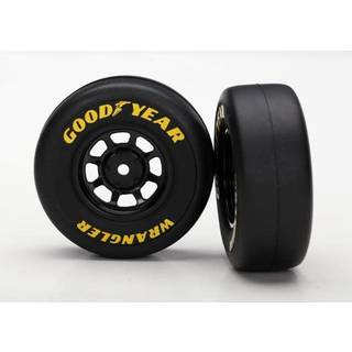 Traxxas 7378 Tires and wheels, assembled, glued (8-spoke wheels, black, 1