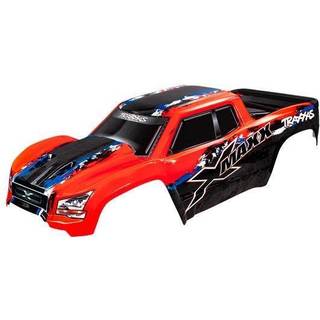 Traxxas - TRX7811R - Body, X-Maxx®, red (painted, decals applied) (assembled with front & rear body mounts, rear body support, roof skid plate, and t