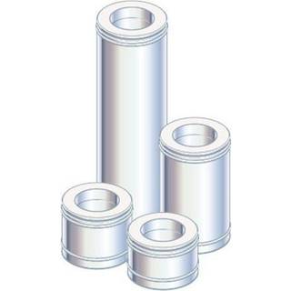 Metalbestos Multi50 150mm lgd 1000mm Sort-lakeret