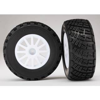 Traxxas 7473 Tires & Wheels Rally White (TSM) (2)