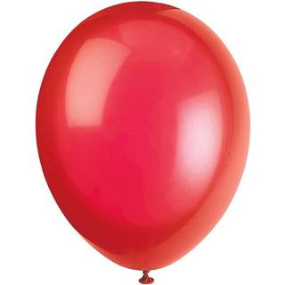 100 stk. Latexballoner valmue rød 12" - Perfekt til festdekoration & heliumbrug