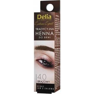 Delia Cosmetics Henna Øjenbrynsfarve Skygge 4.0 Brown 2 g + 2 ml - 2 ml
